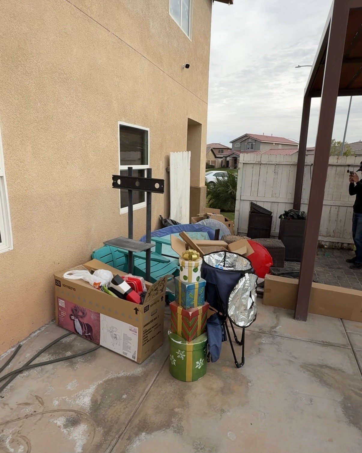 Patio Cleanout before IVOS cleanup